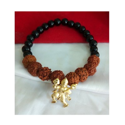 Hanuman Charm Rudraksha Beads Bracelet